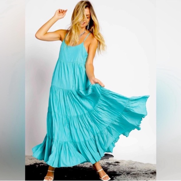 Joie Dresses & Skirts - Teal maxi dress